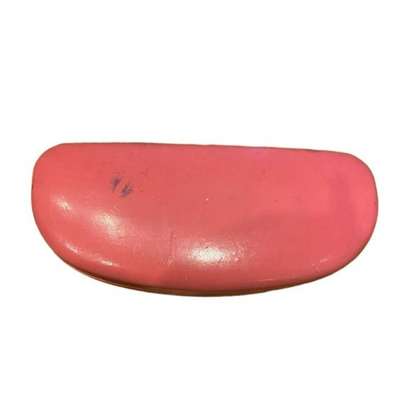 Kate Spade Pink Clam Shell Eyeglass Case Used 6" x 2 3/4" - Picture 3 of 4